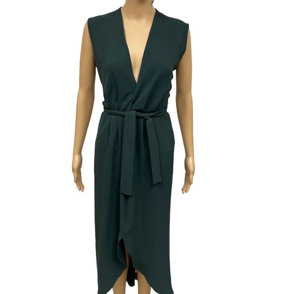 Cinched Belted Midi Dress - Picture 1 of 5